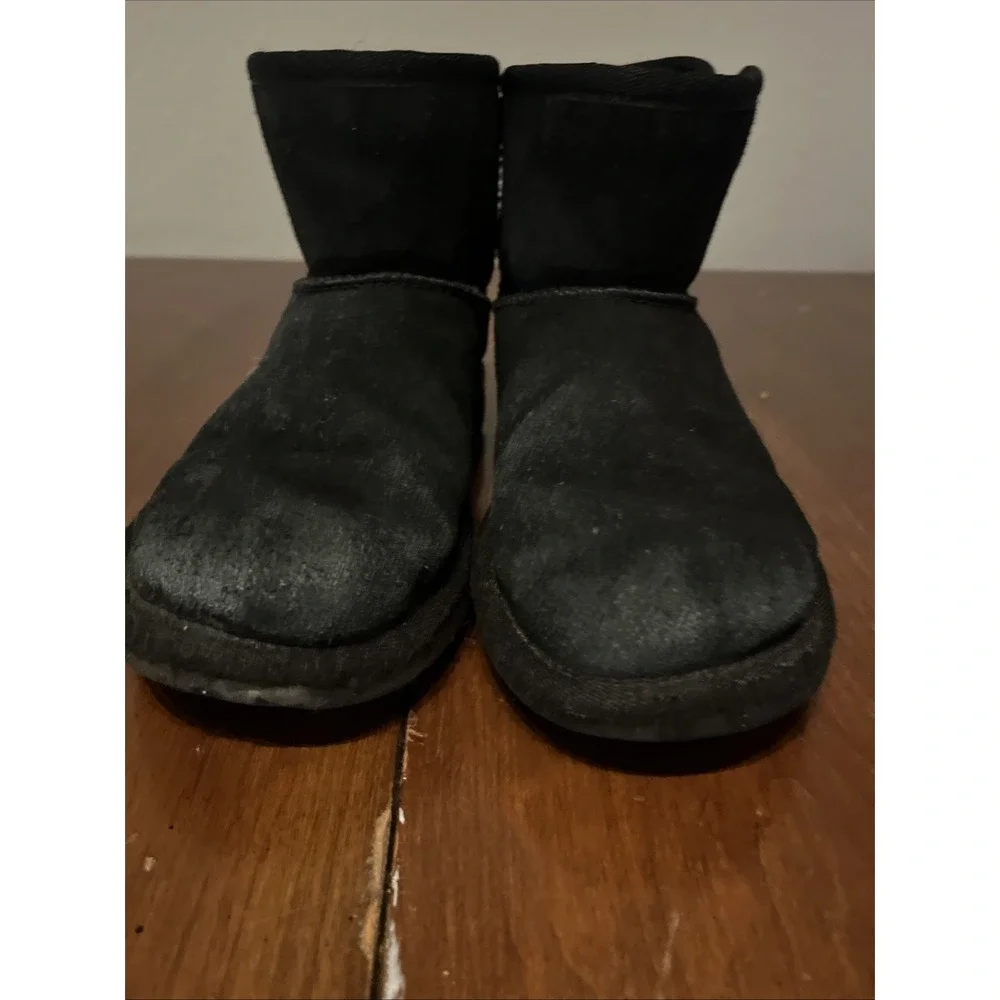 Uggs Jona Boot PS Girls Shoe Size 2 Black 1118890K‎ Preowned